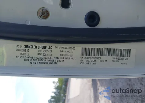 2014 Dodge Challenger Srt8 from USA, damaged, VIN 2C3CDYCJ9EH160857